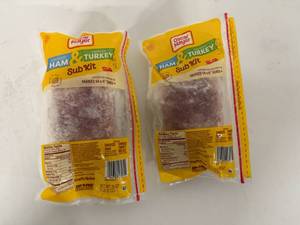 lot 60 image: B. 2x 28oz Oscar Mayer Smoked Ham & Turkey Sub Kit-22025