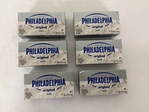 lot 61 image: 6x 8oz Philadelphia Cream Cheese-32025