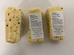 lot 66 image: 3x Wisconsin Pepper Jack Cheese