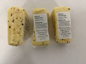 lot 68 image: 3x Wisconsin Pepper Jack Cheese