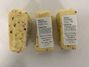 lot 69 image: 3x Wisconsin Pepper Jack Cheese