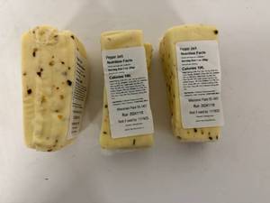 lot 70 image: 3x Wisconsin Pepper Jack Cheese