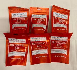 lot 170 image: 12x 3.5oz Milk Chocolate Bites-Creamy Chipotle Crunch