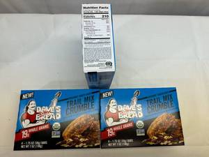 lot 145 image: LL. 4x 4 1.75oz Bars Trail Crumble Organic Snack Bars
