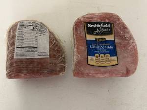 lot 81 image: E. lbs Smithfield Sliced Boneless Ham-Maple Flavored