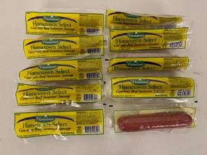 lot 85 image: 10x 5oz Hometown Select Beef Summer Sausage