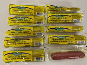 lot 87 image: 10x 5oz Hometown Select Beef Summer Sausage