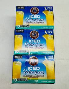 lot 251 image: MM. 3x 10  K- Cups Iced Refreshers-Pineapple Passion Fruit