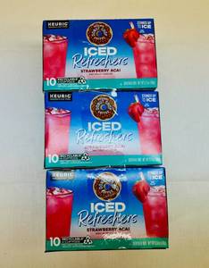 lot 252 image: MM. 3x 10  K- Cups Iced Refreshers-Strawberry Acai