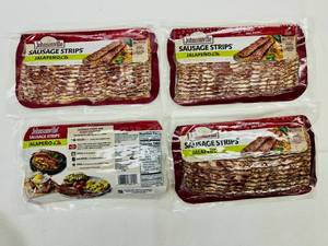 lot 102 image: C. 6x 10oz Johnsville Sausaage Strips-Jalapeno