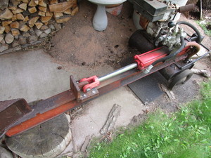 lot 2 image: Wood splitter, Tecumseh engine...