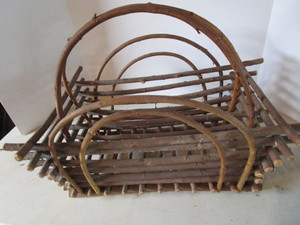 lot 112 image: Vine basket...