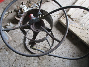 lot 153 image: Stand for outdoor cooking, includes...