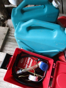 lot 158 image: Camp Shower Kit - hot shower, two 5...