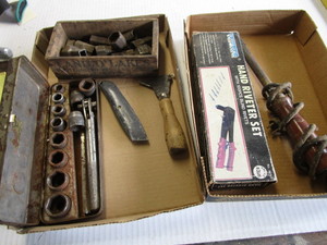 lot 175 image: Square drive sockets, solder iron, ...