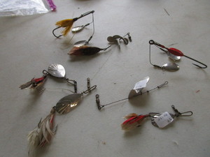 lot 216 image: Antique lures Pflueger & Cannon...