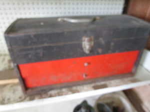 lot 229 image: Metal tool box...