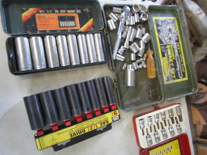 lot 254 image: Socket sets 12 deepwell and impa...