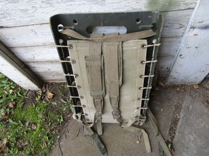 lot 262 image: Military backpack frame...