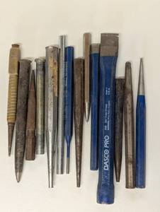 lot 54 image: Punch and Chisel Set - Mixed Sizes and Styles