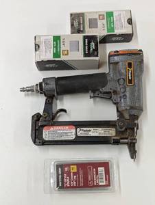 lot 47 image: Paslode 2-in 18 -Gauge Pneumatic Straight Brad Nailer With Nails
