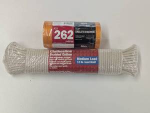 lot 25 image: Set of RopeTwine - #21 Seine Twine 860 Ft - 732 x 100 Ft Medium Load Braided Cotton
