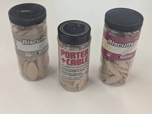 lot 14 image: Set of 3 Biscuit Joint  - Multi Sizes