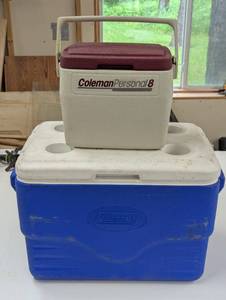 lot 262 image: Pair of Colman Coolers - Extra Strong Hinge
