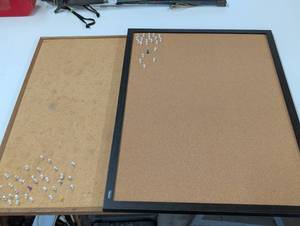 lot 263 image: Pair of Office Cork Boards