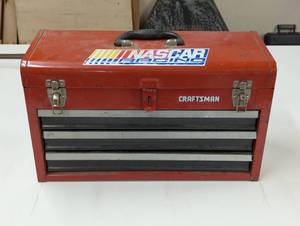lot 126 image: Craftsman Tool Chest Filled with Tools - Hammer, Crescent, Sockets, Knifes, Drivers, More
