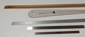 lot 133 image: 5 Piece Lot - Mixed Straights and Measuring Devices