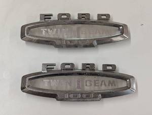 lot 290 image: Pair of FORD 100 Twin I Beam Covers - Chrome