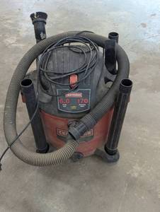 lot 296 image: Craftsman 16 Gallon - 6 HP - WetDry Shop Vac