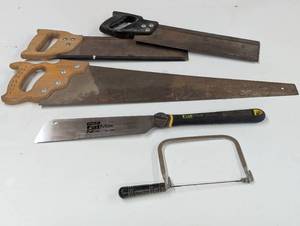 lot 299 image: Set of 5 Saws - Fat Max - Miter and Jig