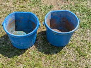 lot 364 image: 2 Large Water Pales - Blue