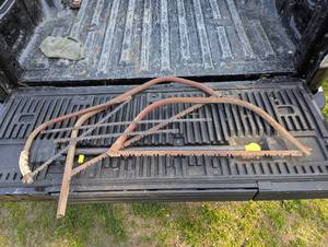 lot 321 image: 3 Vintage Wood Saws with Extra Blades - 1 Small - 1 Medium - 1 Large (Caution Very Sharp)