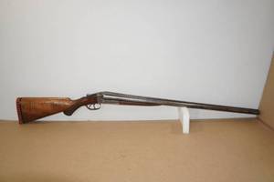 lot 57 image: Utica Fire Arms Co 12 Gauge Side by Side Shotgun