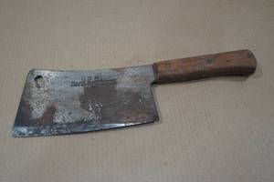 lot 102 image: Vintage USMC Meat Cleaver