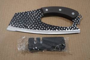 lot 262 image: 8 Carbon Steel Professional Chef Knife with Sharpener