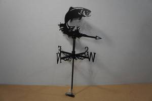 lot 275 image: Laser Cut Fish Metal Weather Vane