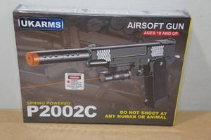 lot 297 image: UKArms P2002C Spring Powered Airsoft Gun with Laser