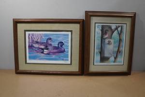 lot 337 image: 2 Framed Duck Prints