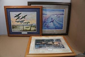 lot 339 image: 3 Framed Wildlife Prints