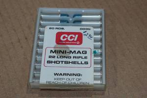 lot 389 image: 20 CCI Mini-Mag .22 LR Shotshells