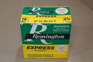lot 428 image: 25 Remington Express 12 Gauge 2-34 4 Shot Shotshells