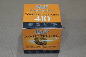 lot 434 image: 25 B&P Competition One .410 Bore 2-12 8 Shot Shotshells