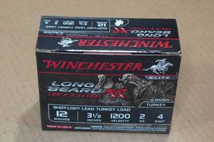 lot 437 image: 10 Winchester Long Beard 12 Gauge 3-12 4 Shot Turkey Shotshells