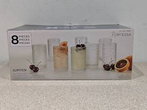 lot 17 image: FORTESSA 8PC. JUPITER CLEAR TUMBLERS