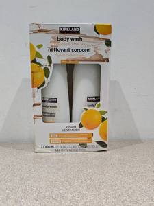 lot 65 image: KIRKLAND SIGNATURES VEGAN BODY WASH 2PK.