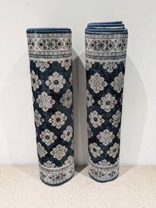lot 74 image: (2) WYATT & ASH BEATRICE MACHINE WASHABLE RUNNERS